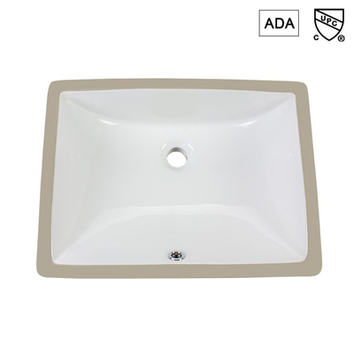 Rectangular estándar americano de Ada Bathroom Sink Corner Commercial montado