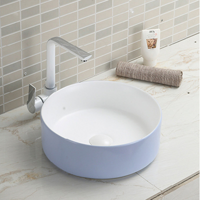 Lavabo de alta temperatura de la encimera del fregadero del cuarto de baño de la encimera de la porcelana que enciende