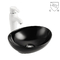 Lavabo de cerámica oval liso y elegante de Art Bathroom Sink Counter Top