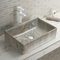 El lavabo integró fácil mantener y el fregadero rectangular limpio del cuarto de baño de la porcelana