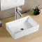 Cuarto de baño liso de la encimera hundir diseño rectangular del lavabo de la cerámica exquisita y fuerte