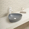 Fregadero de cerámica liso del cuarto de baño del lavabo del top de Grey Color Acid Resistance Counter