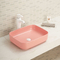 Ningún lavabo rectangular del diseño de la ausencia de fugas del fregadero del cuarto de baño de la encimera de las costuras