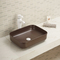 El cuarto de baño liso sólido de la encimera hunde fácil de cerámica mantiene el lavabo rectangular