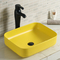 Ningún lavabo rectangular del diseño de la ausencia de fugas del fregadero del cuarto de baño de la encimera de las costuras