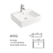 Ácido anti cuadrado integrado del lavabo de lavado a mano del fregadero los 50cm del cuarto de baño de la encimera