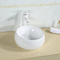 Lavabo blanco o negro de las mercancías sanitarias de la encimera del ahorro de espacio del fregadero de cerámica del cuarto de baño