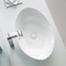 Resistente para calentar el fregadero del cuarto de baño de la encimera que salta forma oval del lavabo del rasguño