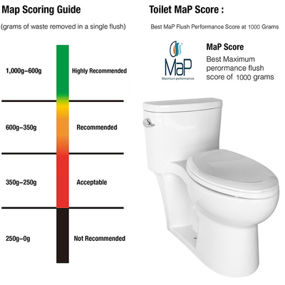 10 pulgadas de áspero en Ada Comfort Height Toilet For inhabilitaron rv con rubor del poder
