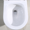 Los retretes blancos de los cuartos de baño escogen el sifón de una pieza bordeado alargado rasante de la taza del inodoro
