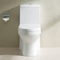 Los retretes blancos de los cuartos de baño escogen el sifón de una pieza bordeado alargado rasante de la taza del inodoro